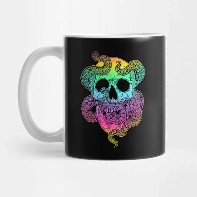 Octopus Tentacles Skull by OccultOmaStore